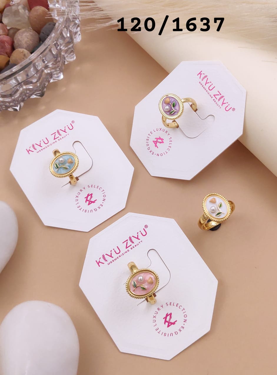 Kiyu Ziyu 18K Gold Plated Ring – Premium Anti-Tarnish Fashion Jewellery