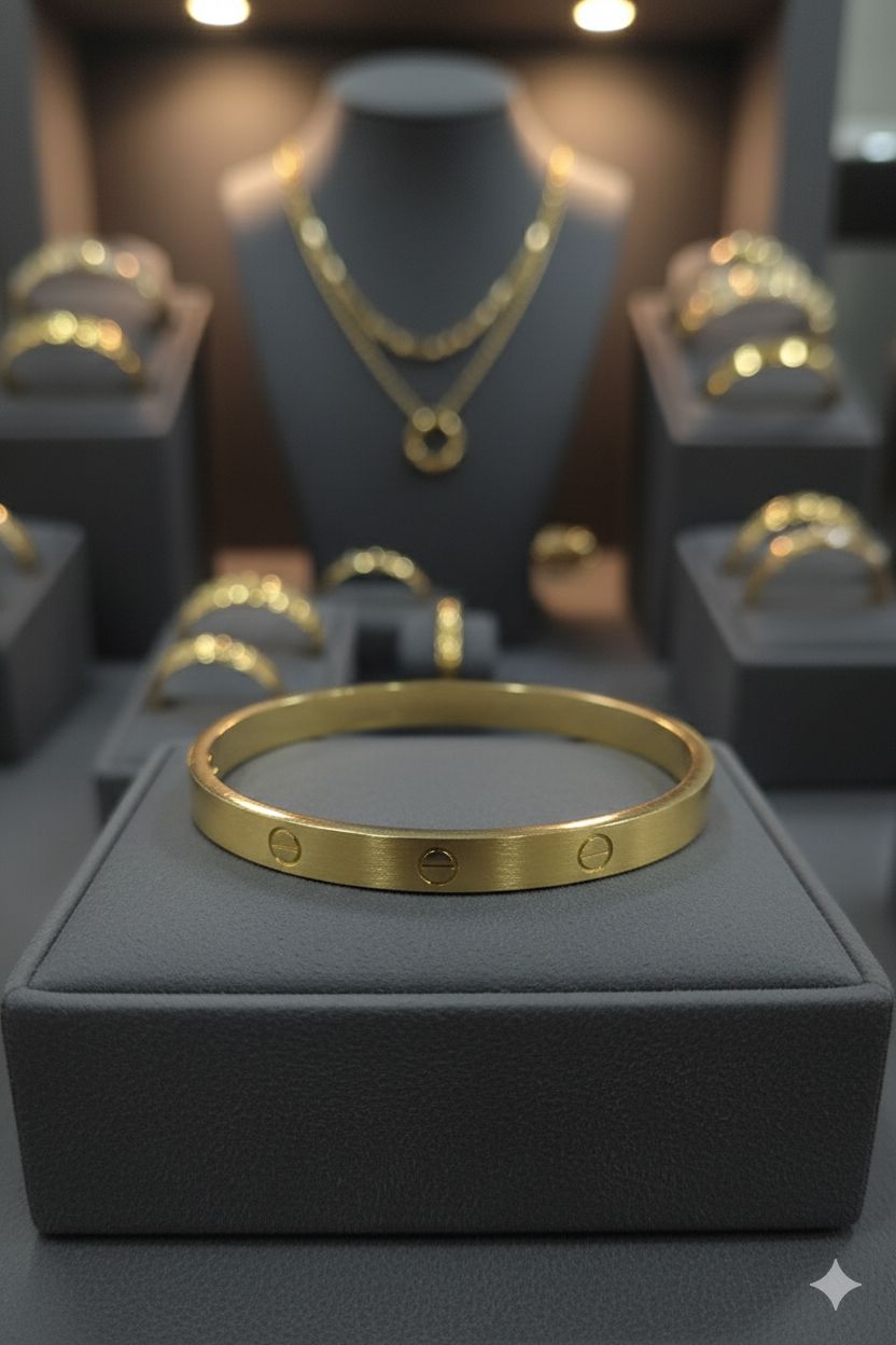 Kiyu Ziyu Jewellery’s 18K Gold Plated Bangles