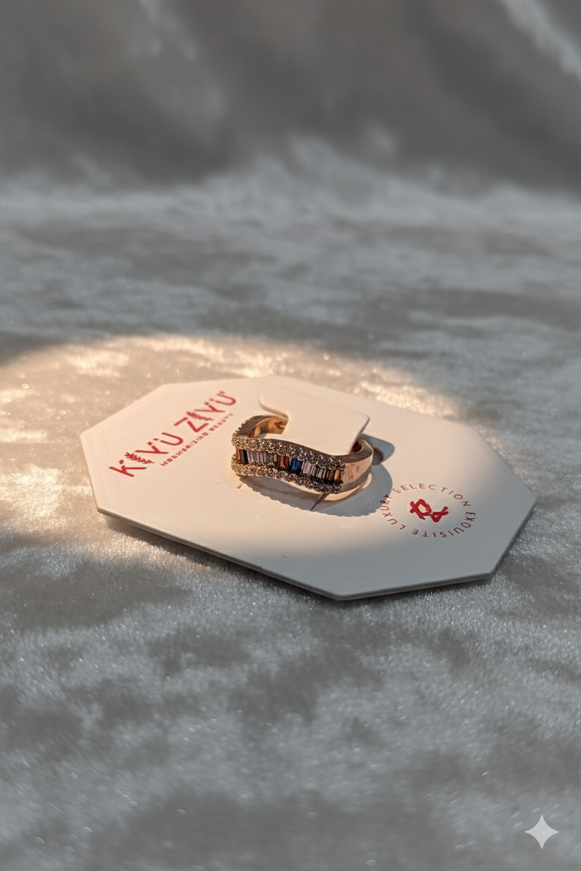 Kiyu Ziyu 18K Gold Plated Ring – Premium Anti-Tarnish Fashion Jewellery