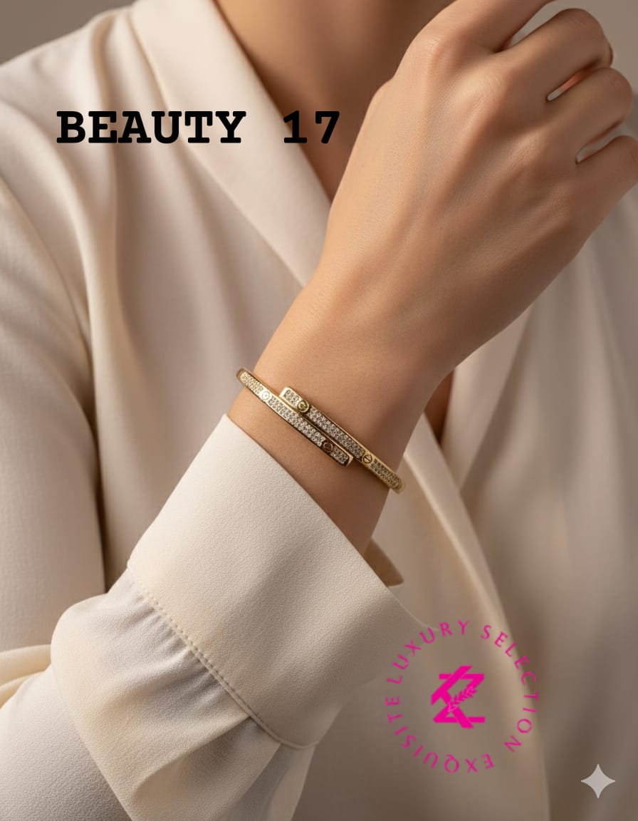 Kiyu Ziyu Jewellery 18K Gold Plated Bangles for Women