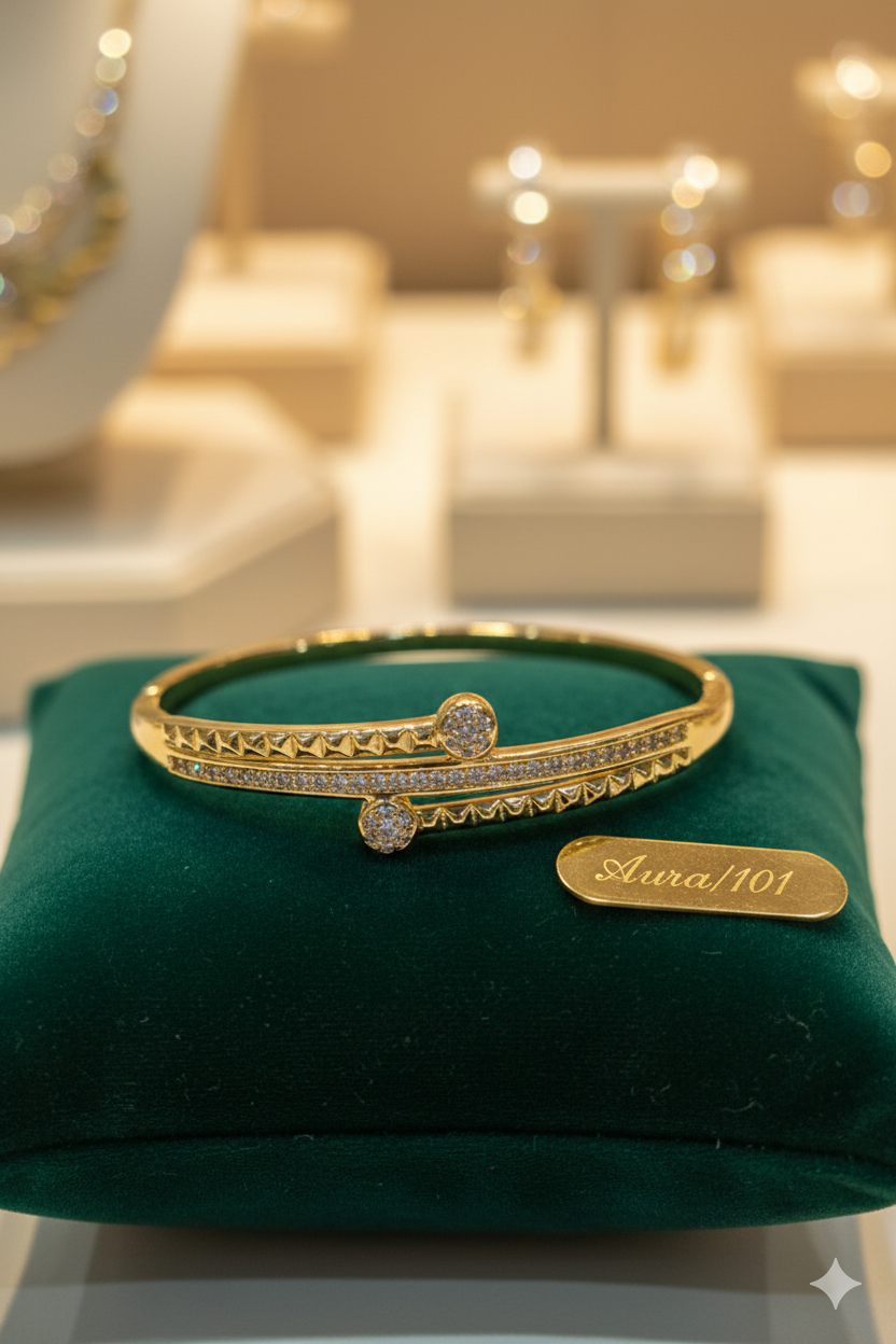 Kiyu Ziyu Jewellery’s 18K Gold Plated Bangles