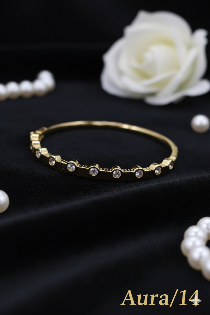 Kiyu Ziyu Jewellery’s 18K Gold Plated Bangles